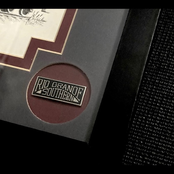 Rare H.L Scott III | Railroad Art | Custom Framed | Custom Matted | W/Lapel Pin - Picture 9 of 12